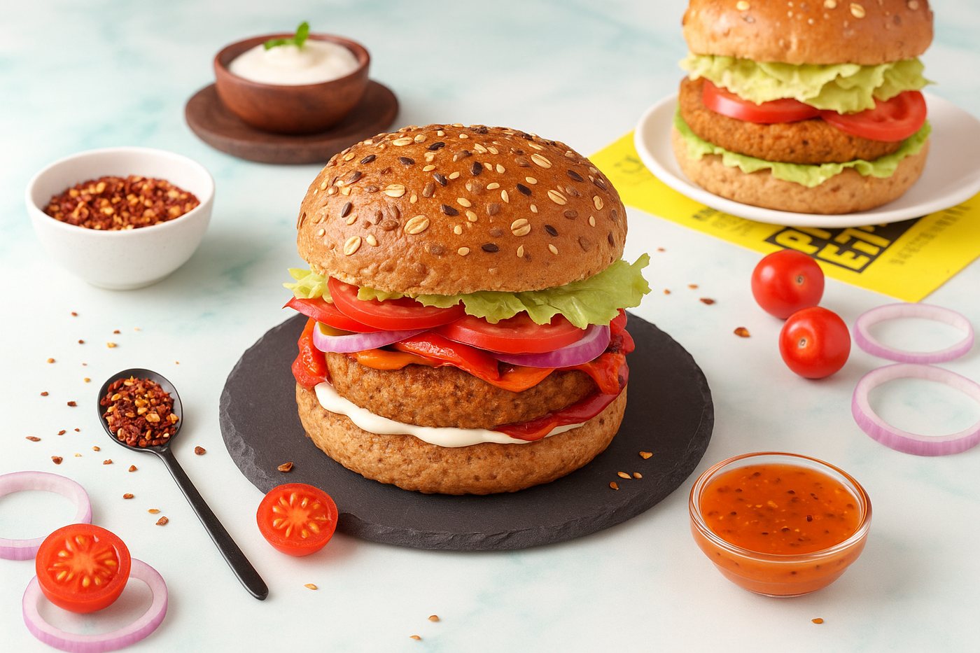 Brown Burger Co. brown bread burger